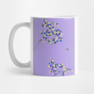 Magical tree branch on mauve Mug